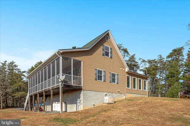 a view of a house with a balcony