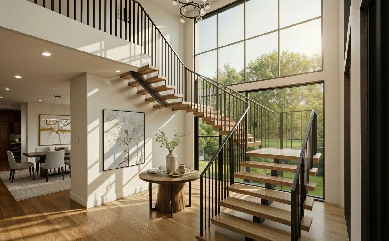 1606 Hazard Street Houston, TX 77019 - Photo 4 of 12 a view of entryway with livingroom and furniture