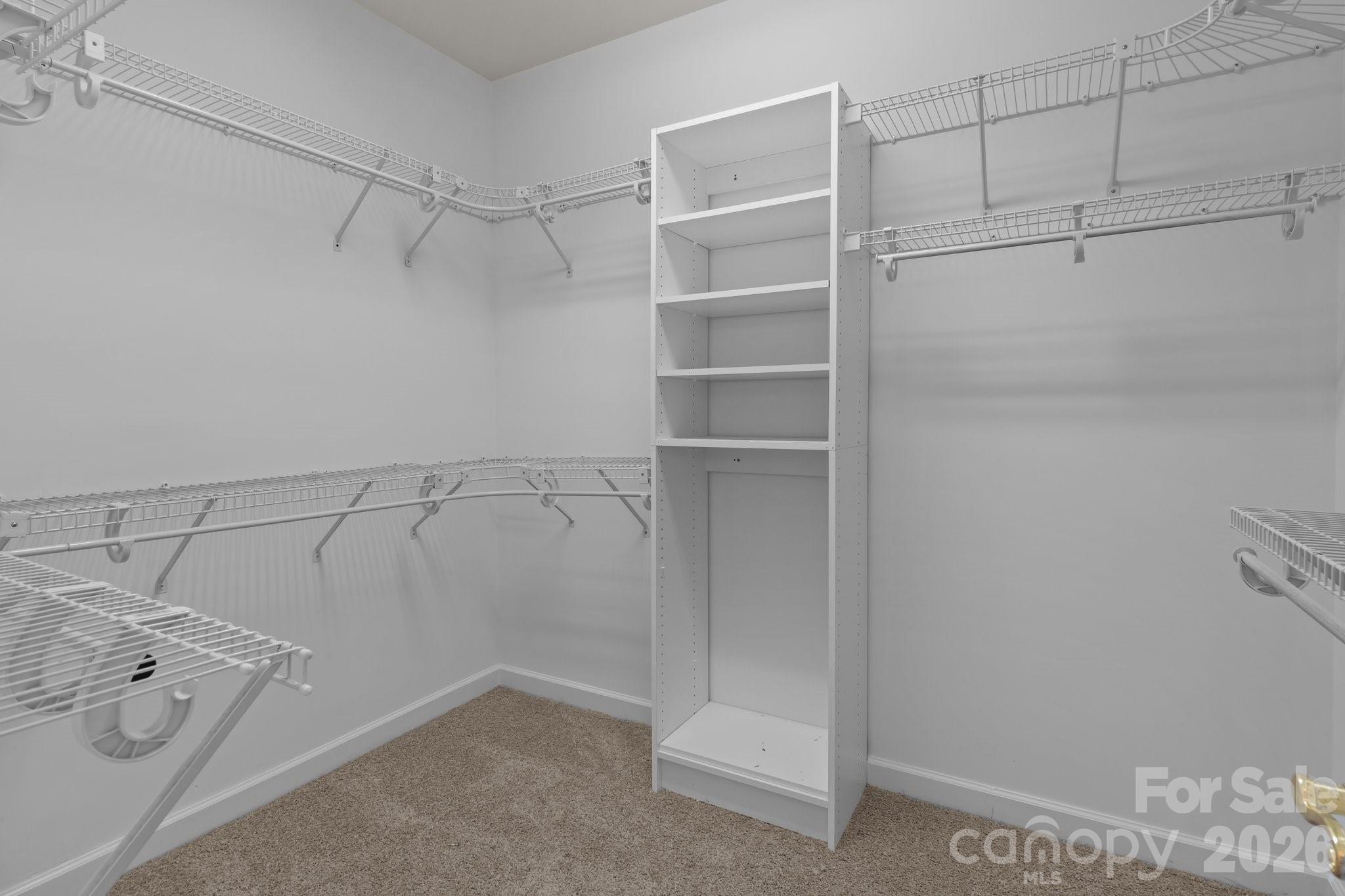 165 Futrell Landing New London, NC 28127 - Photo 27 of 48 a view of walk in closet with empty racks