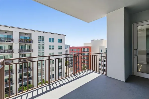 a view of a balcony