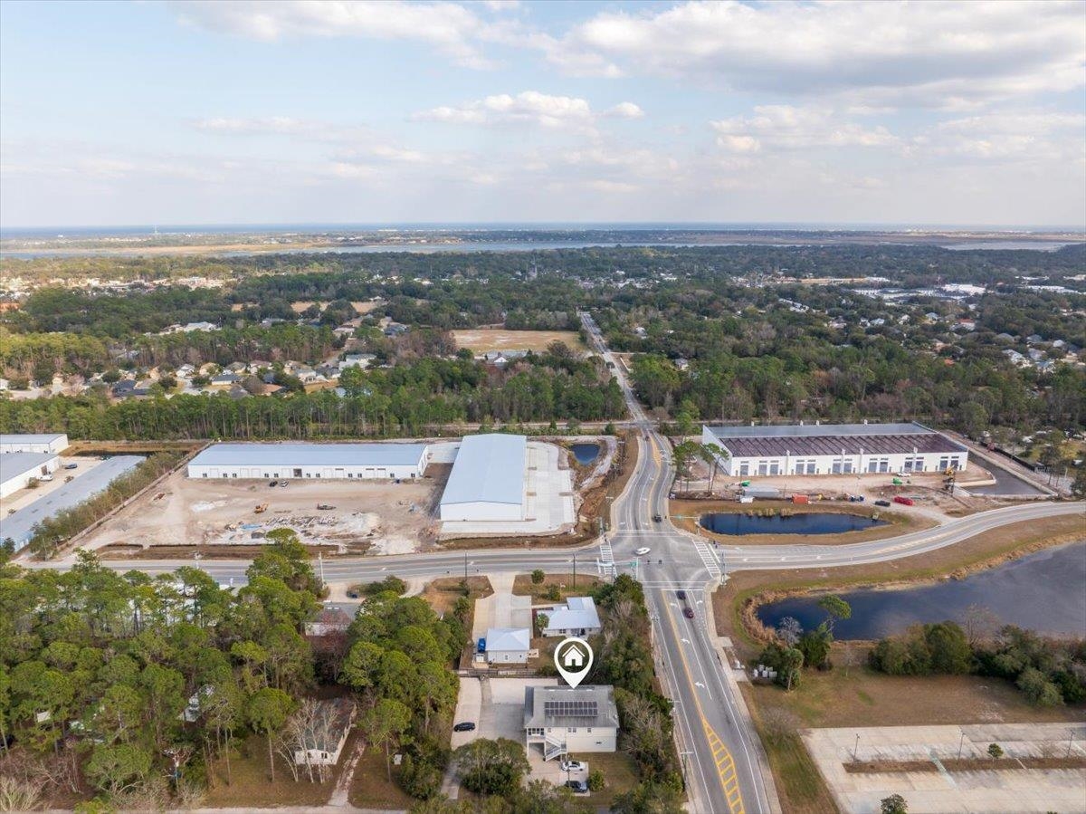 736-8 Kings Estate Road St. Augustine, FL 32086 - Photo 35 of 40 Aerial view of property's location featuring a large body of water