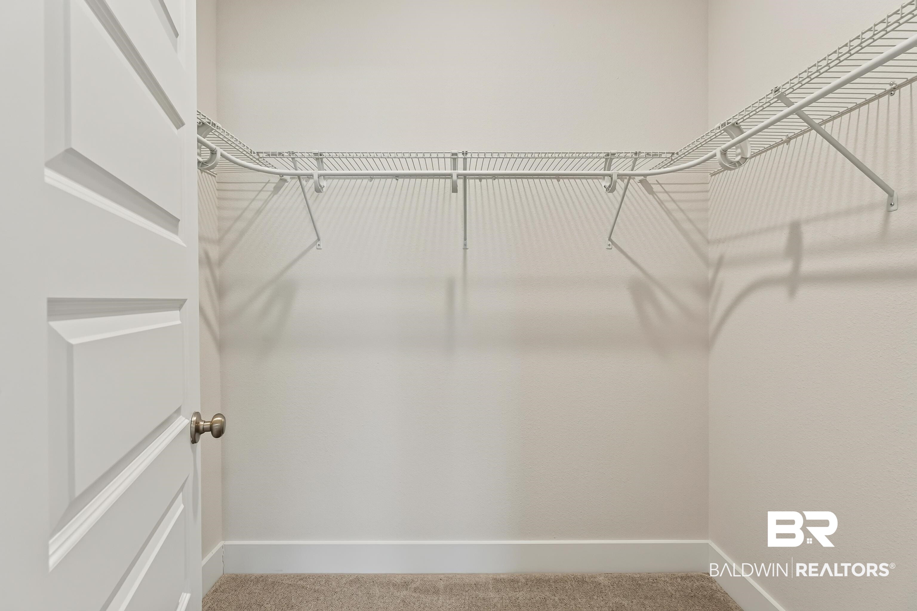 1724 Partridge Street Foley, AL 36535 - Photo 41 of 62 Walk-in closet featuring wire shelving, white baseboards, and neutral carpeting