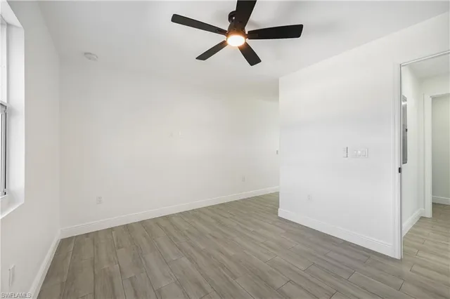 wooden floor in an empty room