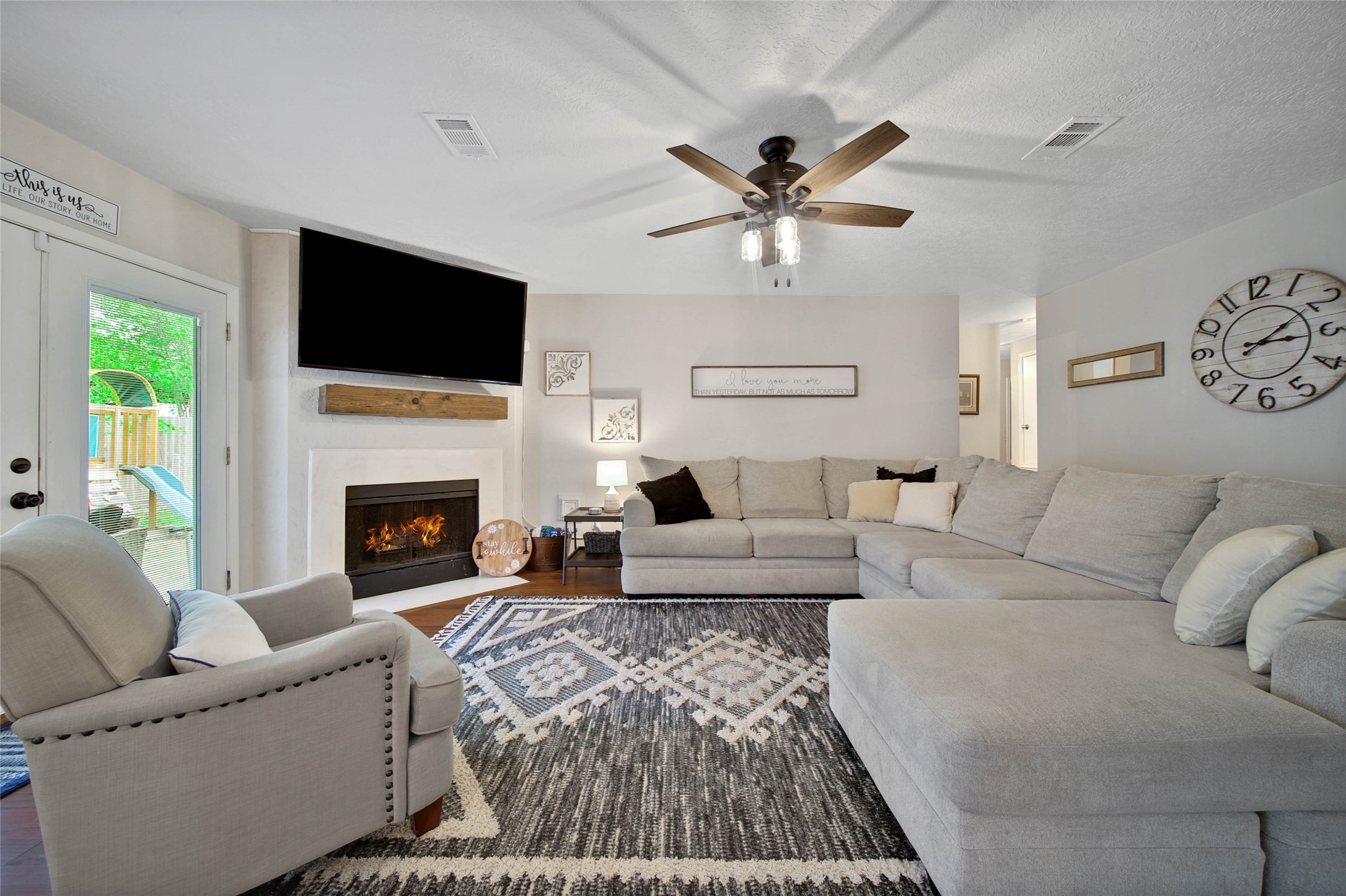 4843 Drew Forest Lane Humble, TX 77346 - Photo 17 of 37 The living room is a great size and perfect for entertaining.