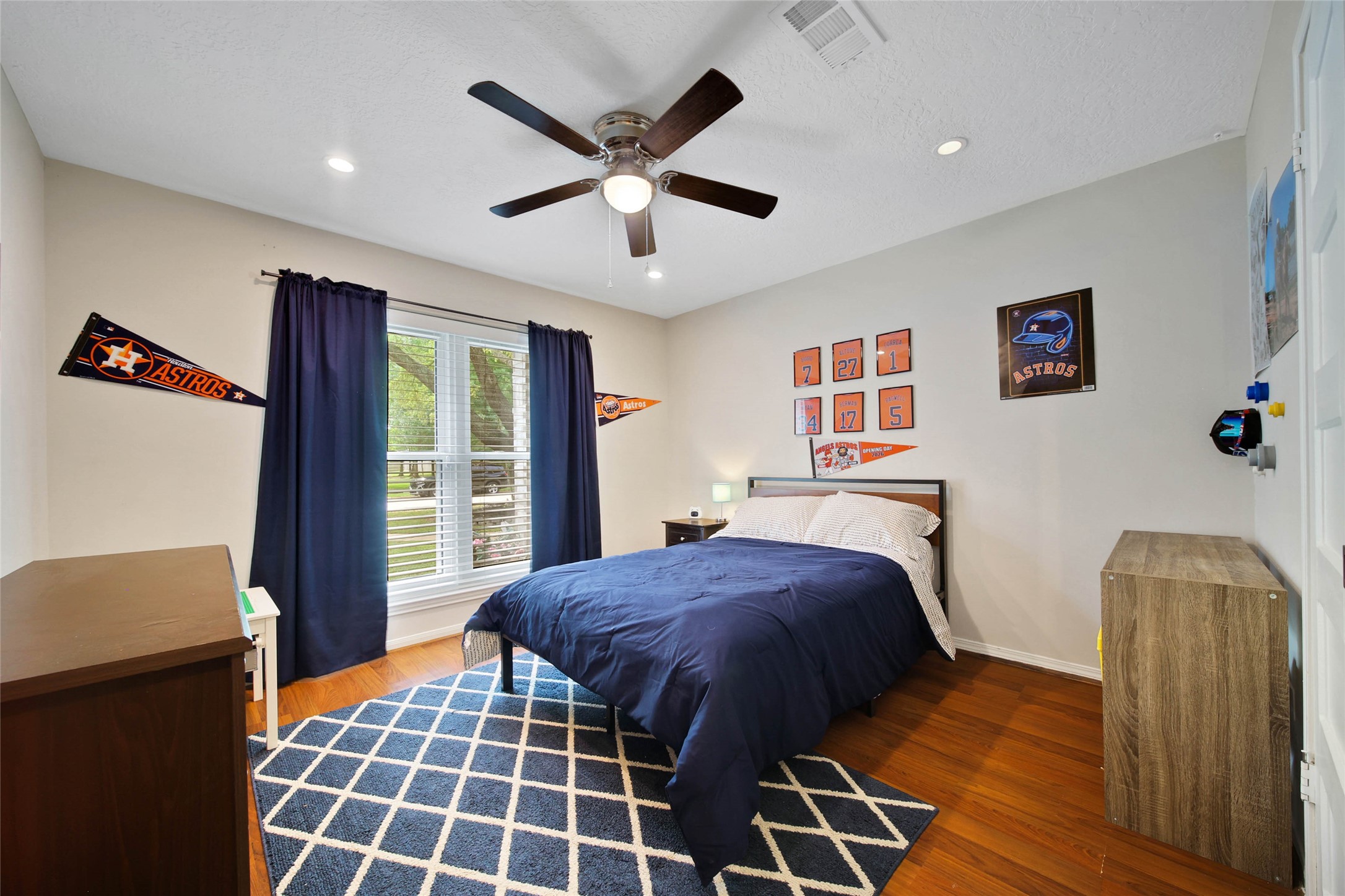 4843 Drew Forest Lane Humble, TX 77346 - Photo 27 of 37 Bedroom #2 overlooks the front of the house and has a view of the playground and pool.