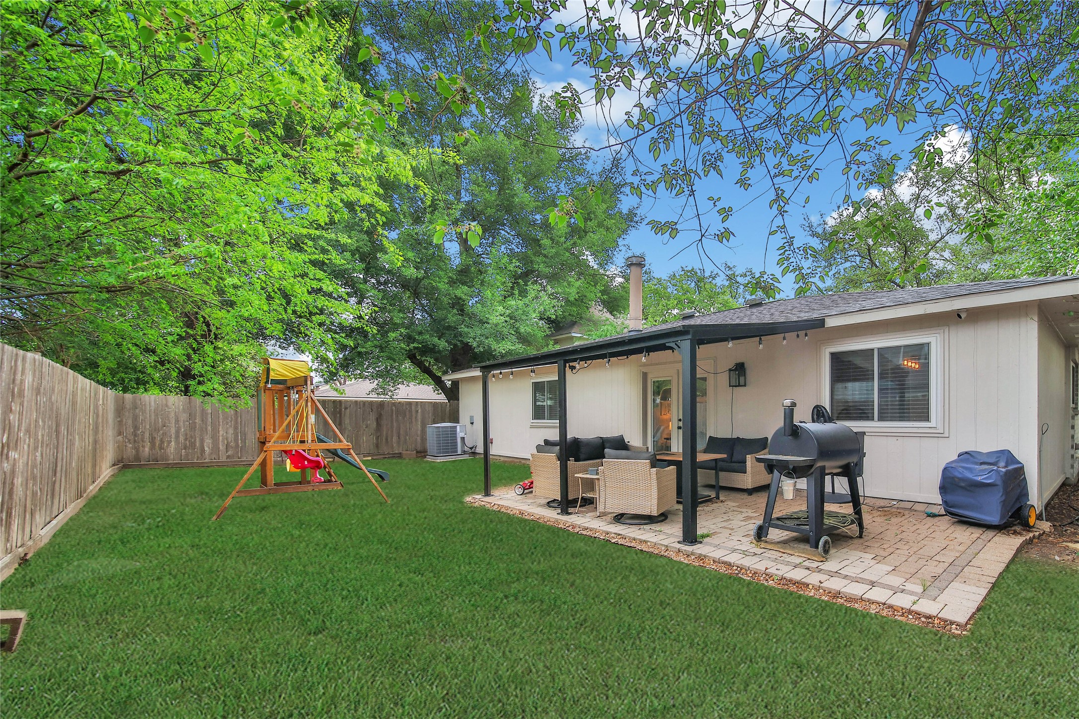 4843 Drew Forest Lane Humble, TX 77346 - Photo 34 of 37 The backyard is a great size and is nice and private.