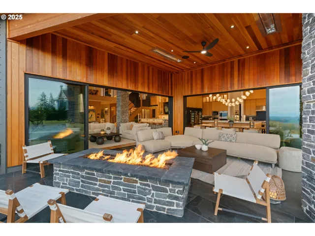 a outdoor space with patio lots of furniture