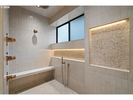 a kitchen with a washer and dryer