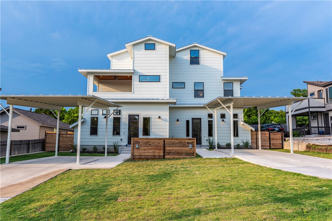 a front view of a house with swimming pool