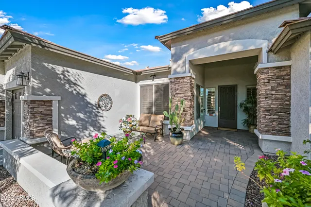 a front view of a house