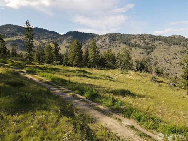a view of lake with green space