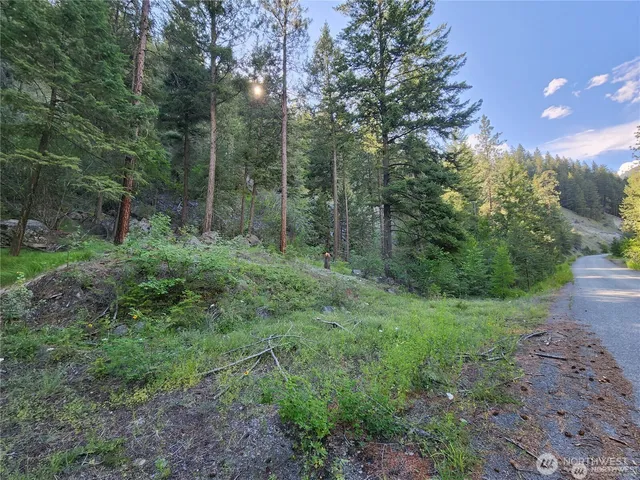 a bathroom with a shower and a mirror