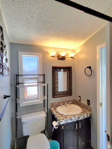 1525 South 400 East, Unit 63 Springville, UT 84663 - Photo 14 of 36 Full primary ensuite with vanity and a textured ceiling