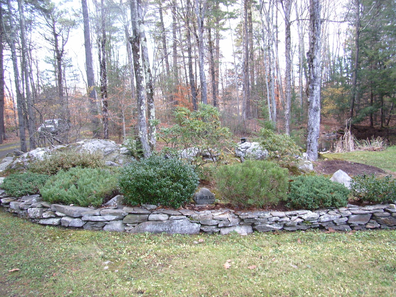 87 County Road Huntington, MA 01050 - Photo 17 of 19 a view of a backyard with potted plants and large trees