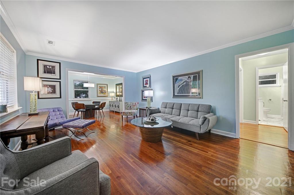 5046 Milford Road Charlotte, NC 28210 - Photo 2 of 32 a living room with furniture and wooden floor