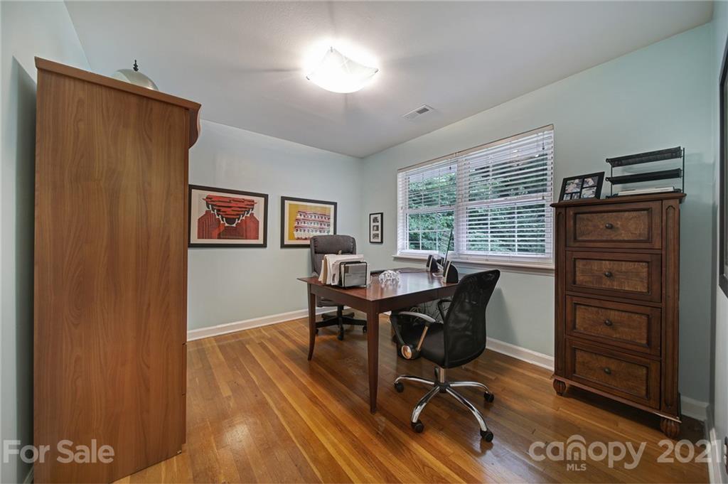 5046 Milford Road Charlotte, NC 28210 - Photo 17 of 32 a view of a workspace with furniture and a window