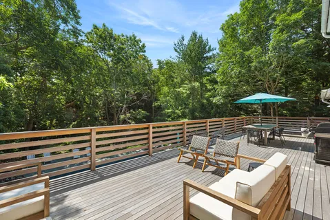 a view of outdoor space with seating