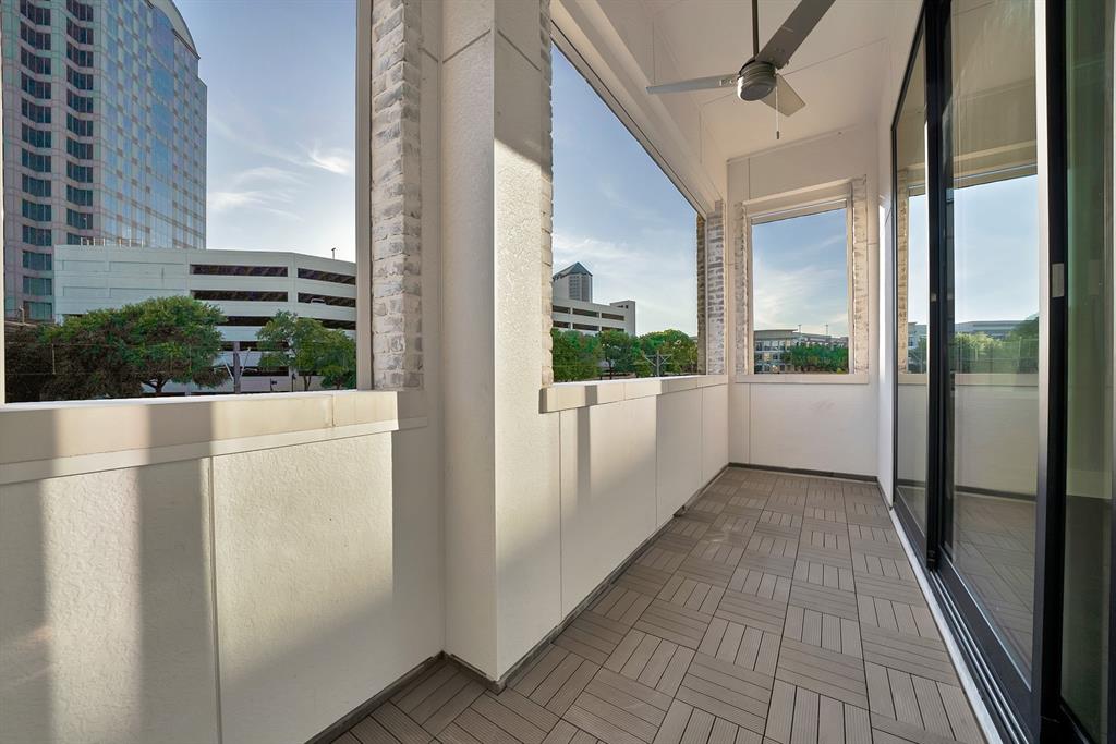 5437 Patterson Street Irving, TX 75039 - Photo 18 of 40 Balcony featuring ceiling fan