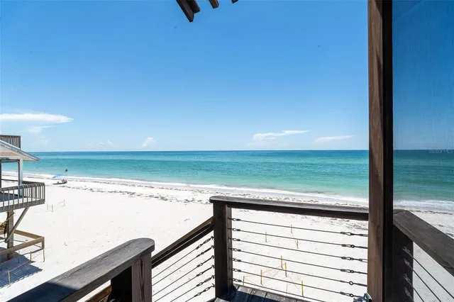 a view of a ocean from a balcony