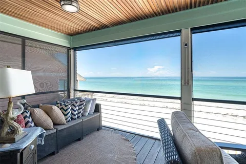 a outdoor living space with furniture