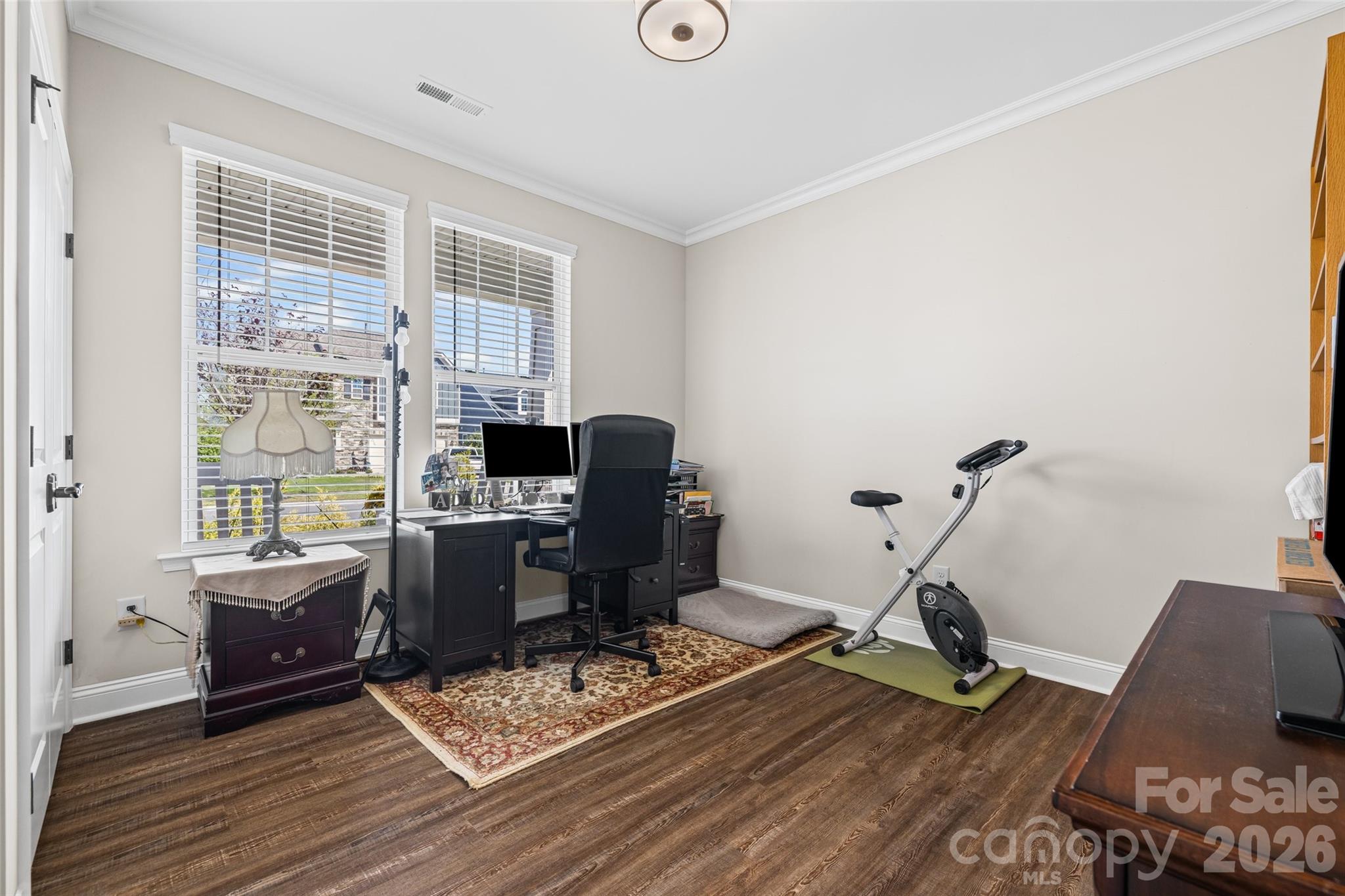 1321 Fishing Creek Road Clover, SC 29710 - Photo 7 of 47 a view of a workspace with furniture and a window