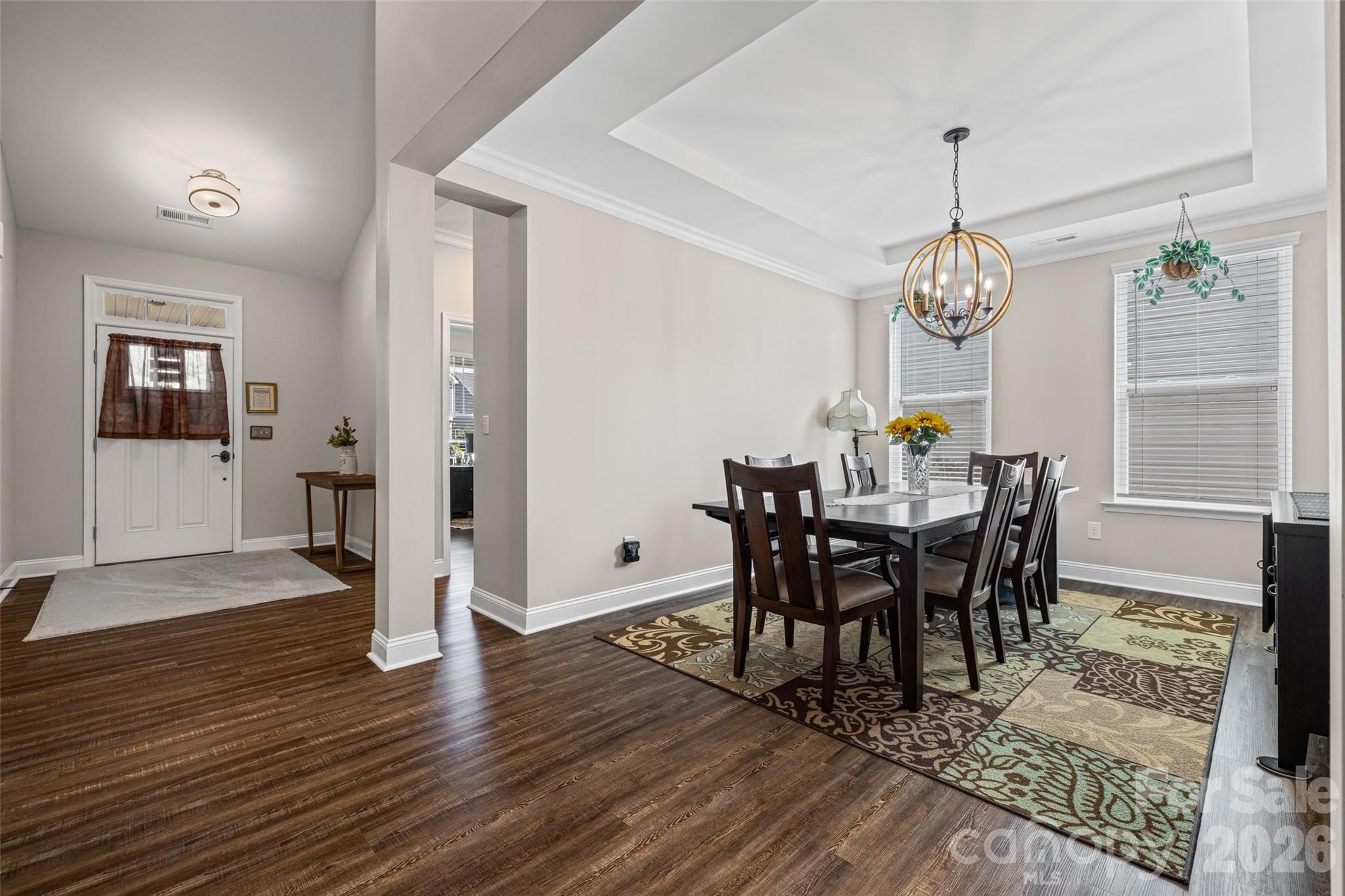 1321 Fishing Creek Road Clover, SC 29710 - Photo 10 of 47 a view of a dining room with furniture window and wooden floor