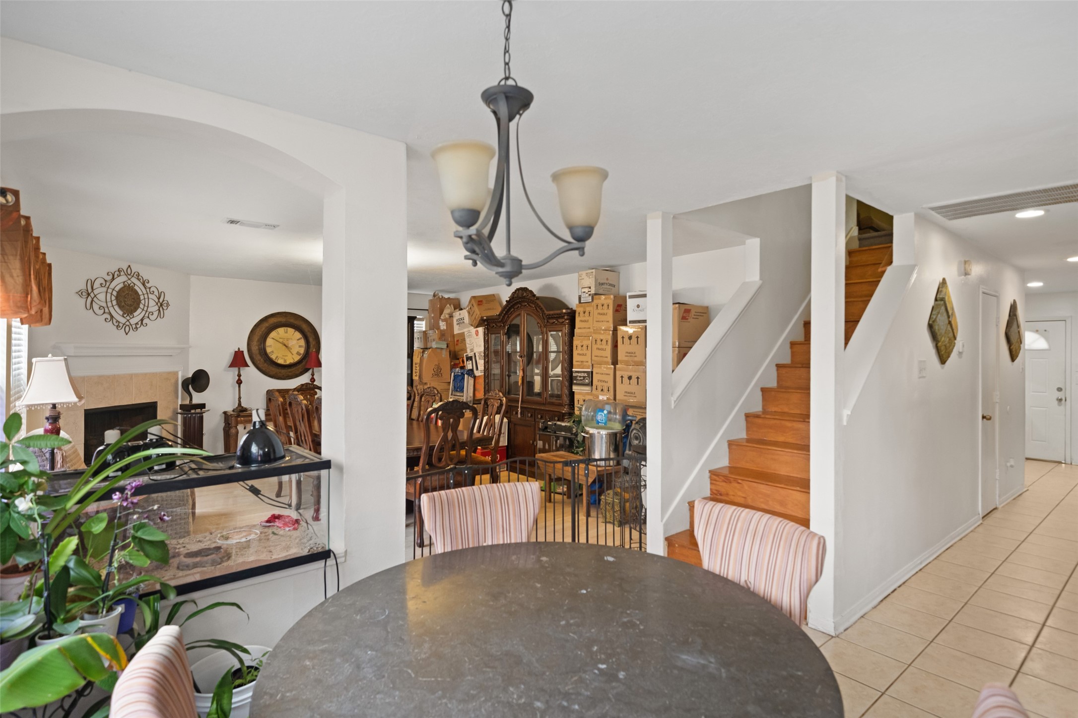 2514 Raintree Village Drive Katy, TX 77449 - Photo 5 of 26 a view of a livingroom with furniture and staircase