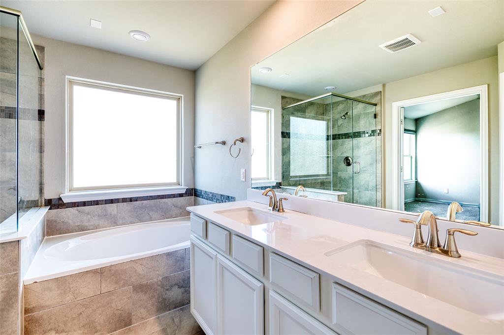 2317 Connor Way Carrollton, TX 75010 - Photo 23 of 37 a bathroom with a bathtub and a sink