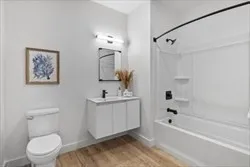 a view of a walk in a living room