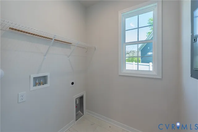 a view of a backyard with large trees