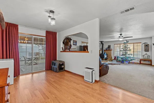 a kitchen with stainless steel appliances granite countertop a sink and cabinets