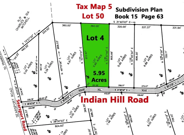 $29,900 | Lot#50 Indian Hill Lane, Frankfort, ME 04438