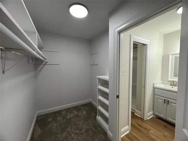 a view of walk in closet