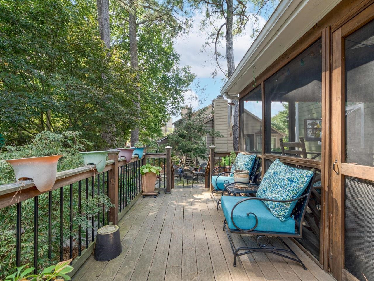 2603 Sawmill Road Raleigh, NC 27613 - Photo 41 of 53 a view of a two chairs and table in the balcony
