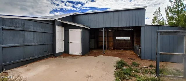 a backyard of a house