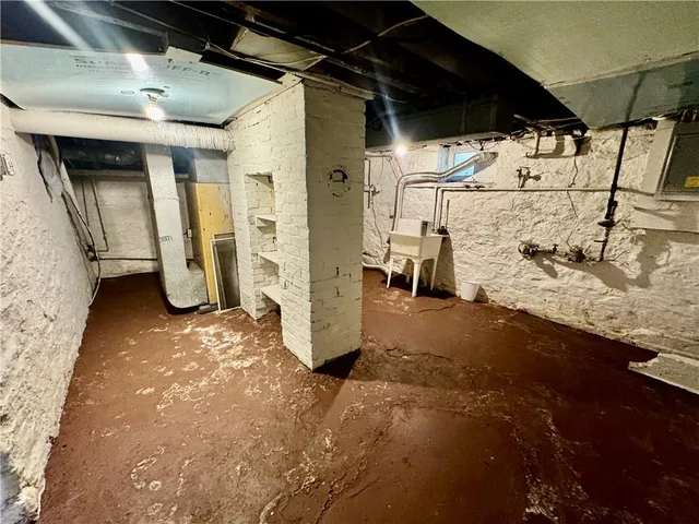 a view of storage and utility room