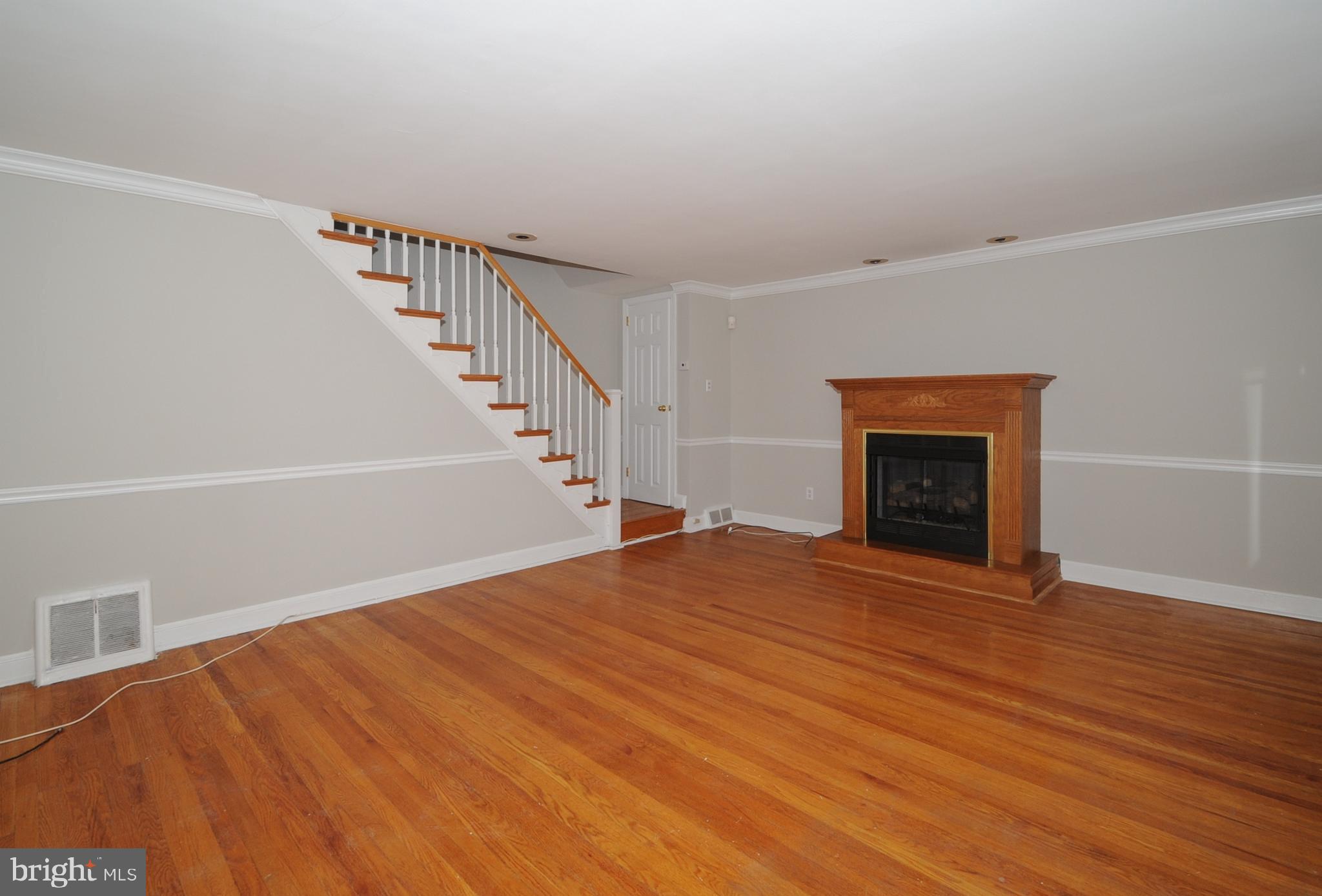 214 Earlington Road Havertown, PA 19083 - Photo 8 of 34 Living Room with Fireplace
