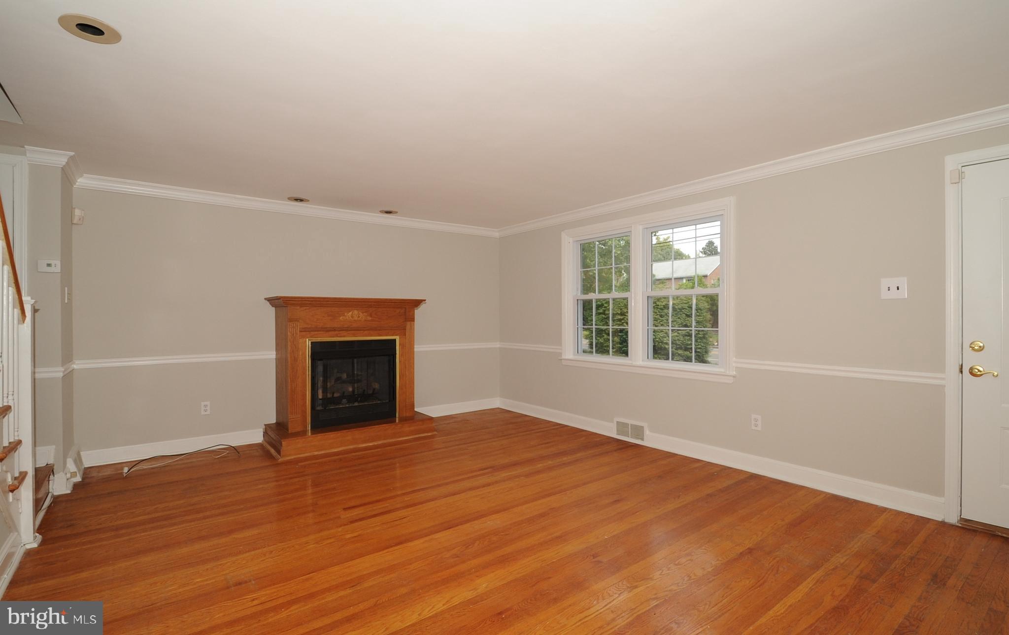 214 Earlington Road Havertown, PA 19083 - Photo 9 of 34 Living Room with Fireplace