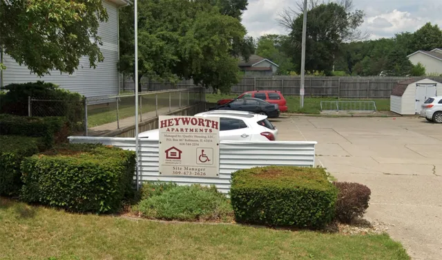 a view of a bench in the garden
