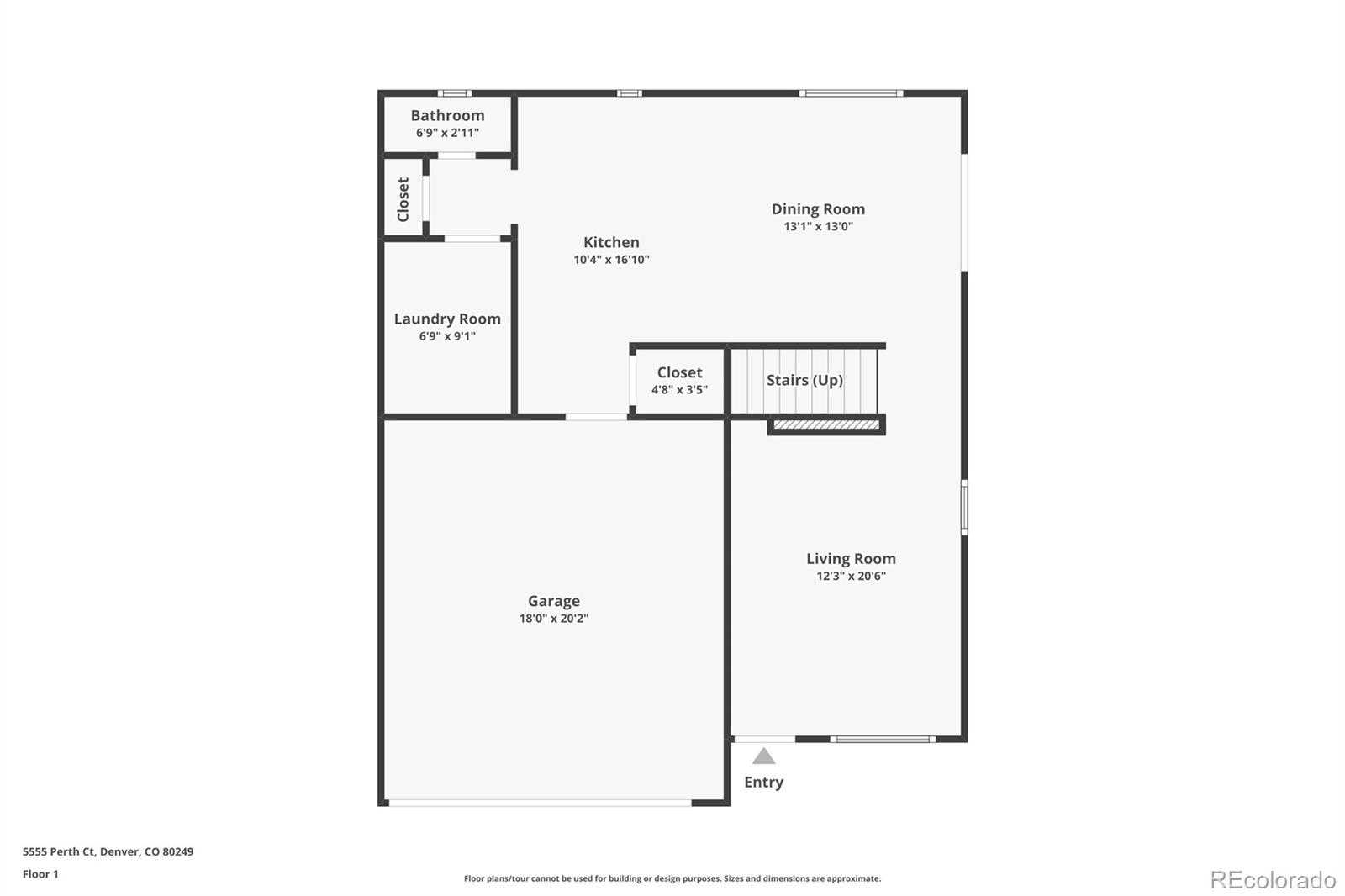 5555 Perth Court Denver, CO 80249 - Photo 30 of 31 a picture of a cabinet with a floor in a white refrigerator