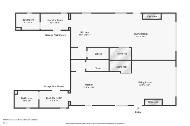 $15,000 | 506 Clubhouse Avenue, Unit B, Newport Beach, CA 92663