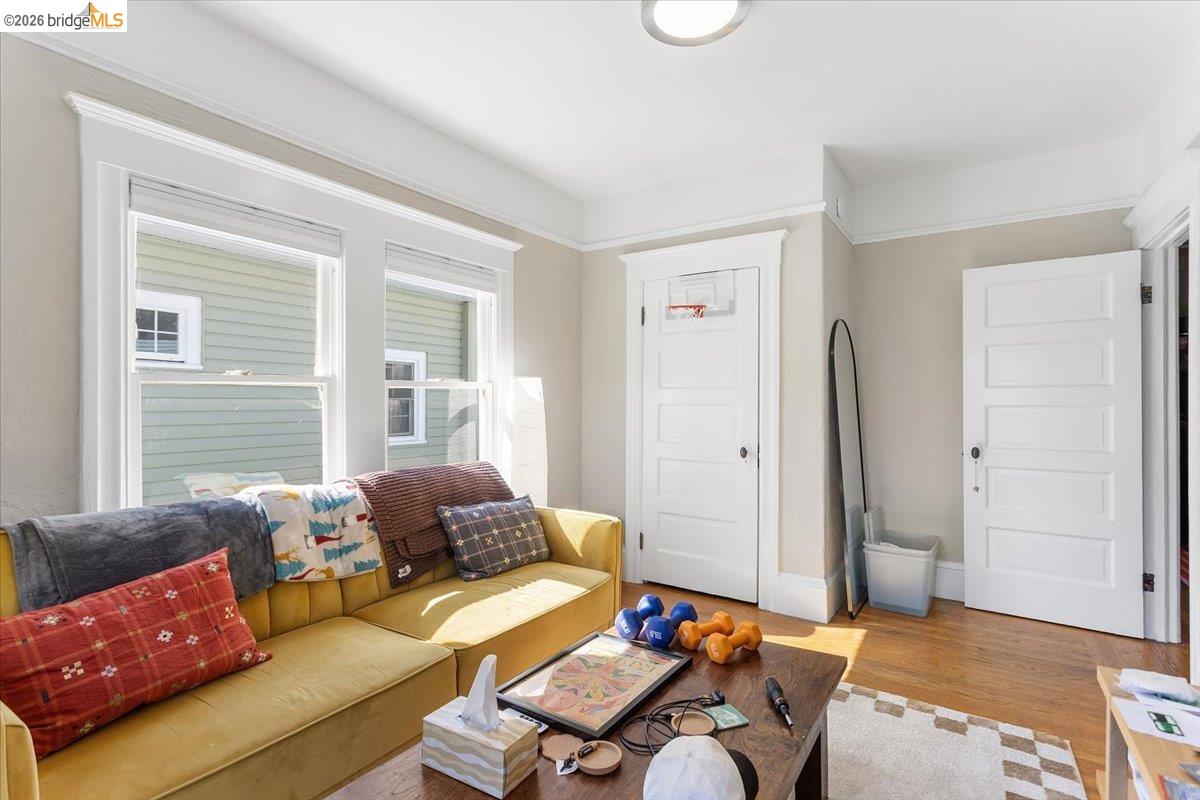 3110 California Street Berkeley, CA 94703 - Photo 16 of 41 Living area featuring light wood-style floors and baseboards