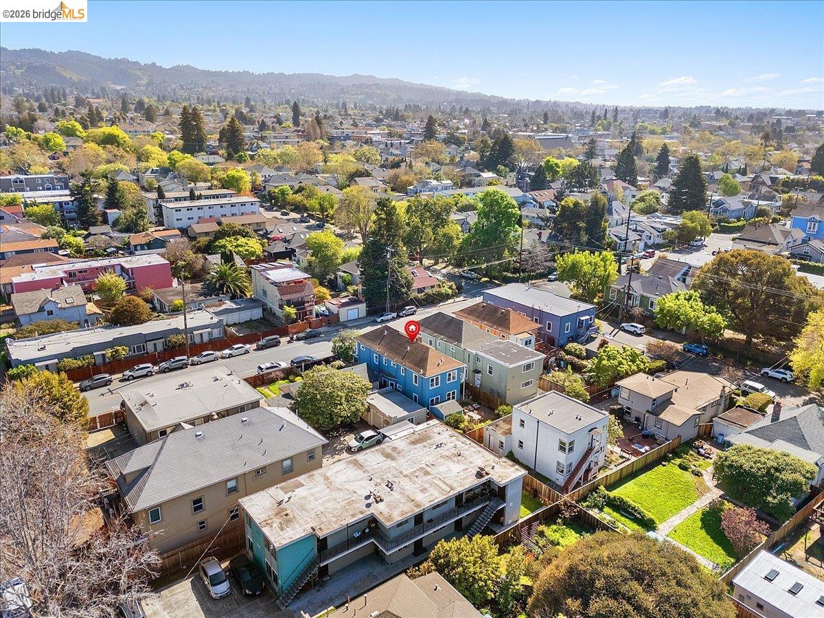 3110 California Street Berkeley, CA 94703 - Photo 25 of 41 Drone / aerial view of a mountain backdrop