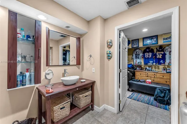 a room with storage and utility