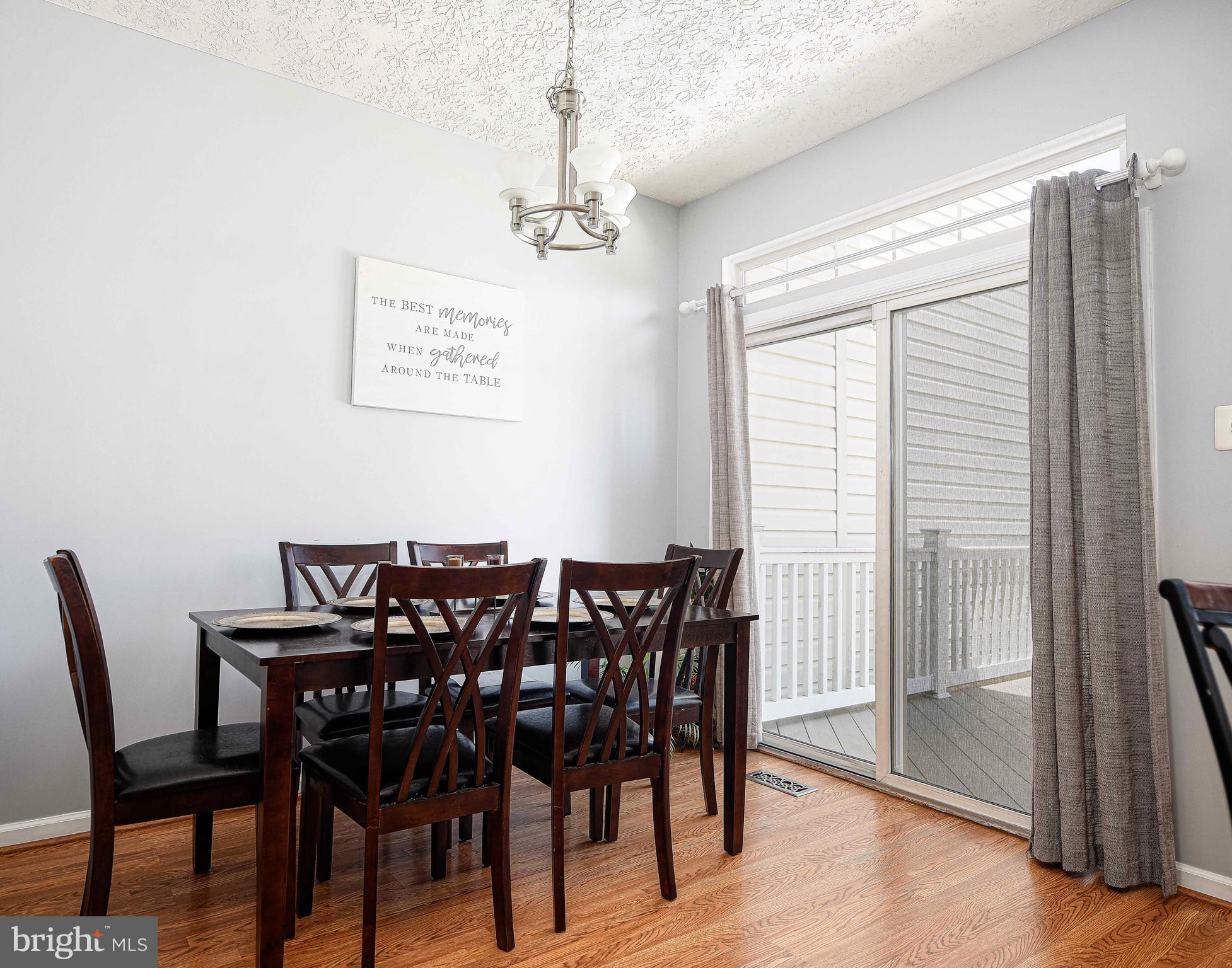 9736 Morningview Circle Perry Hall, MD 21128 - Photo 17 of 33 Dining area with a sliding glass door to the deck