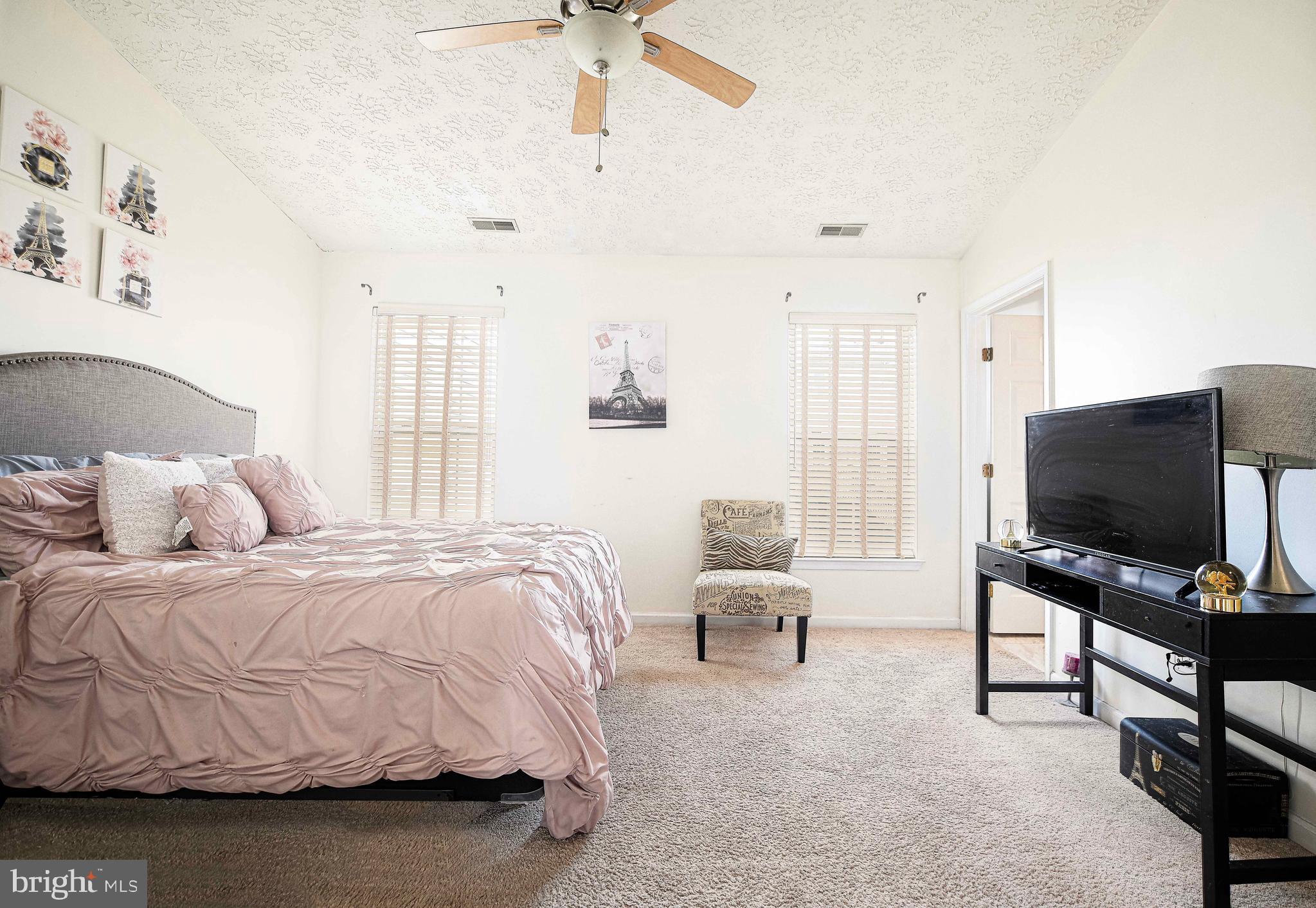 9736 Morningview Circle Perry Hall, MD 21128 - Photo 18 of 33 Primary suite with carpet and a ceiling fan
