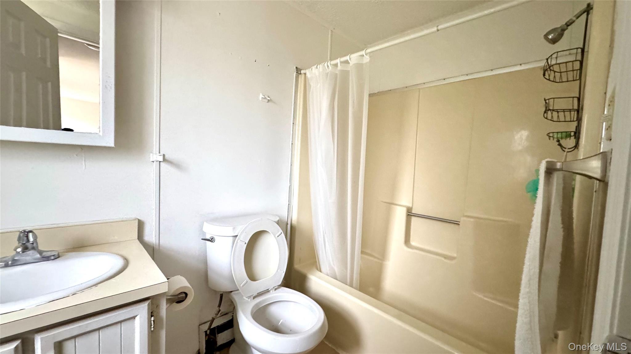 61 Gould Road Centereach, NY 11720 - Photo 9 of 22 a bathroom with a sink toilet and shower