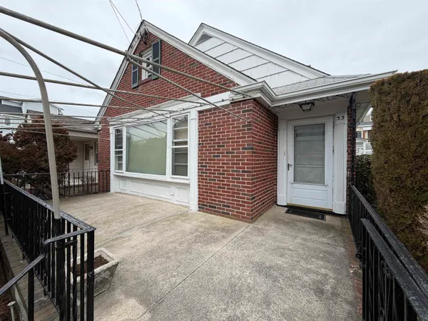 a view of porch with seating space