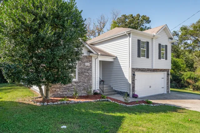 front view of house with a yard