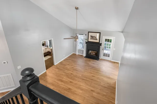 a view of a storage in a room